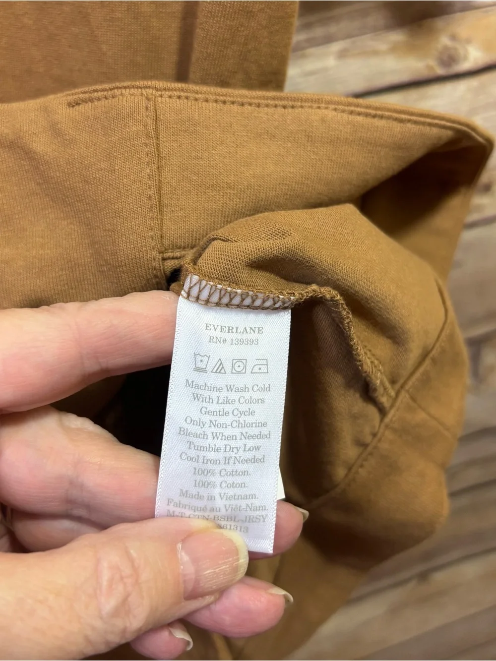 NWT Everlane Men's The Premium Weight Baseball Tee Jersey Brown Short Sleeve M - Picture 6 of 7